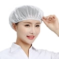 thumbnail image 3 of Hotel Restaurants Cook Accessories Sanitary Hair Nets Breathable Mesh Work Hat Food Service Cap Cooking Hygienic Cap Chef Hat PINK, 3 of 8