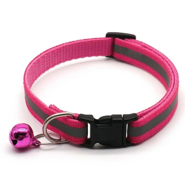 2Pcs/Pack Reflective Adjustable Cats And Small Dogs Collars With Bells Pet Supplies