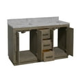 thumbnail image 2 of Peyton 60" Double Bathroom Vanity with Gray Oak Cabinet and Carrara Marble Top, 2 of 6