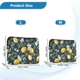 thumbnail image 4 of FORMRS 13-13.3 inch Laptop Sleeve Case Soft Carrying Quilted Computer Bag Cover, Floral Lemons, 4 of 7