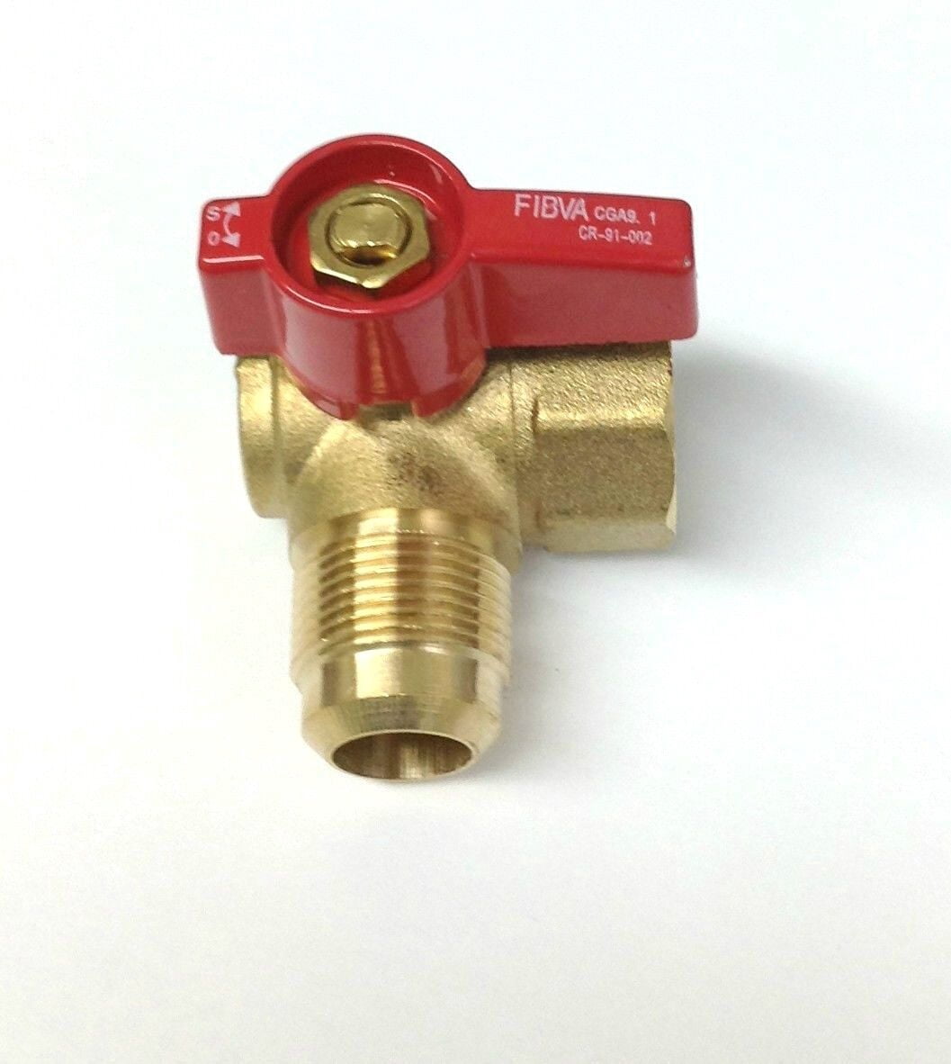 Gas Line 4ft. Stainless Gas Hook Up Hose with Shut Off Valve 5/8" O.D. x 1/2" MIP x 3/4" FIP