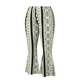 thumbnail image 6 of FNNMNNR Womens Floral Print Boho Flare Pants Casual High Waist 90s Vintage Stretch Bell Bottom Trousers Slim Fit Streetwear Flower XXXL, 6 of 7