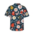 thumbnail image 4 of Xecao Holiday Christmas Cookies print Hawaiian shirt - a stylish short-sleeve button-down for men, perfect for casual beach and tropical outings., 4 of 9