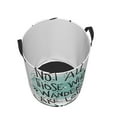 thumbnail image 3 of Goofa Not All Who Wander Are Lost1 Printed Circular Hamper,Laundry Basket with Handles,Storage Baskets Foldable,Large Capacity Laundry Hamper-Small, 3 of 8