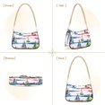 thumbnail image 7 of FORMRS Womens Shoulder Bag with Chain Strap Clutch Purse Cute Tote Handbag, Hand Drawn Sailboats, 7 of 7