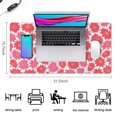 thumbnail image 5 of Long Mouse Pads for Desk,Pioneer Flower Floral Print Pattern Desk Mats on Top Of Desks, Desk Mouse Pad Extra Large with 3mm Non-Slip Base and Stitched Edge for Gaming,Office,Work,Home 31.5"x15.7", 5 of 6