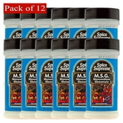 SPICE SUPREME MSG (Seasoned Salt) 6.5 Oz - Pack of 12