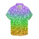 thumbnail image 5 of Ceisia Men's Mardi Gras Festive Print Short Sleeve Button-Up Shirt Collection | Tri-Color Sparkle Ombre Button-Up Shirt Gifts, 5 of 6