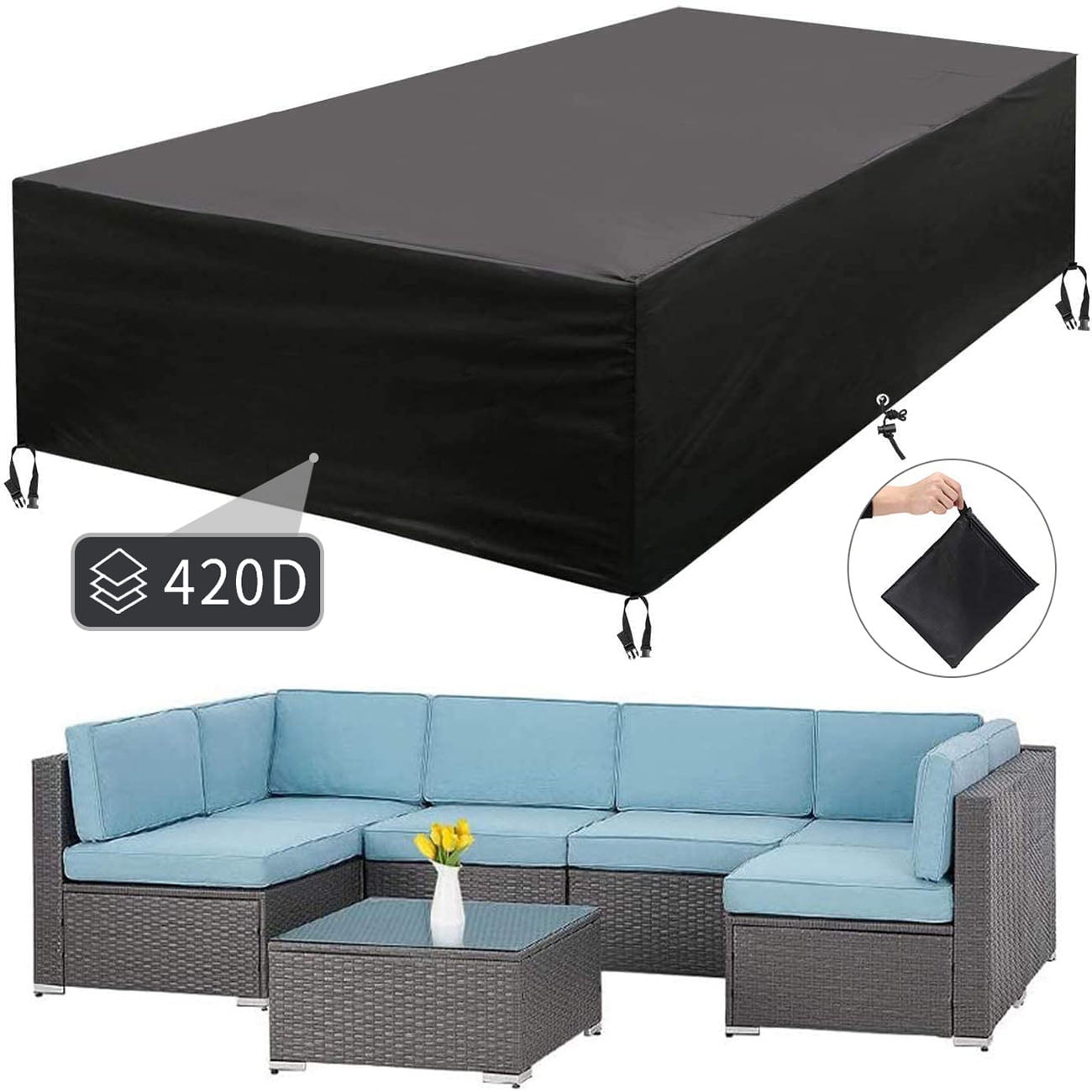 Outdoor Cover  Rain Waterproof Furniture Cover Sofa Protector Dust Covers 16Size 