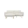 thumbnail image 1 of Get Set Style 86" Wide Convertible Sectional Sofa, Modern L Shape Couches with Left/Right Reversible Chaise, Mid-Century Sofa with Reversible Cushions (Off White), 1 of 5
