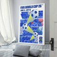 thumbnail image 3 of FIFA WORLD CUP Cuadro decorativo colgante - Arte de pared - Póster enmarcado - Decoración de pared - Regalos para familia, amigos y aficionados 40*60 cm, 3 of 6