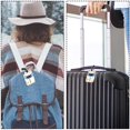 thumbnail image 5 of Square 2Pack PU Leather Dragonfly Cruise Luggage Tag with Privacy Cover and Name ID Tag for Travel Handbags Backpacks Luggage Tags, 5 of 6
