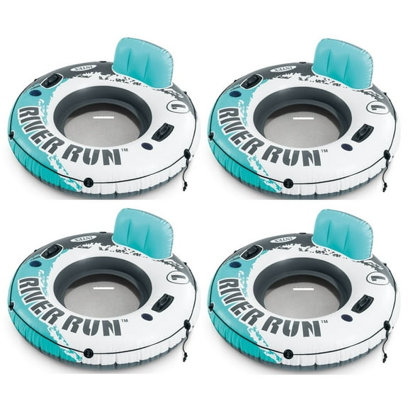 Intex Aqua River Run 1 Inflatable Floating Lake Tube 53" Diameter 4-Pack