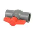 thumbnail image 4 of Válvula de bola de PVC de dos vías, compacta, con manija en T, válvula de cierre de agua, accesorio para tubería de suministro de agua fría, tanque de 9 centímetros, 4 of 8