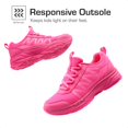 thumbnail image 4 of Zapatillas DREAM PAIRS para Niños, Ligeras y Antideslizantes, Color Rosa Fucsia, 4 of 5