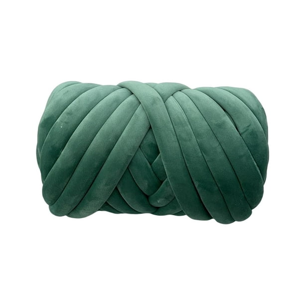 Hilo grueso de terciopelo, suave, cómodo, duradero, ligero, lavable, hilo grande para Verde