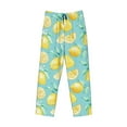 thumbnail image 4 of Balery Yellow Lemon print Men's Pajama Pants,Ultra Lightweight Pjs,Lounge Pant-Large, 4 of 9