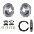 thumbnail image 1 of Transit Auto Rear Disc Rotors Ceramic Pads and Parking Brake Shoes Kit for Car Kia Optima with Manual K8T-105672, 1 of 11