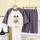 thumbnail image 2 of Odeerbi 1-13 Años Niños Niñas Pijama de Verano de Modal Con Manga Corta Conjunto de Pantalones Cortos Raglan Ropa de Dormir Ligera Conjunto de Pijama, 2 of 5