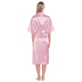 thumbnail image 3 of EFINNY Couple Silk Robes for Women and Men Long Bridesmaid Half Sleeve Wedding Party Satin Robes Sleepwear,Women, 3 of 6