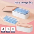 thumbnail image 2 of Vikakiooze 2023 Home Storage and Organization 1PC Single Large Capacity Layer Portable Moisture Mask Storage Box, 2 of 5