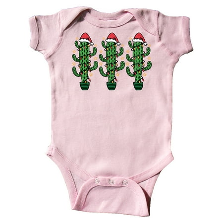 

Inktastic Christmas Funny Cactus Santa Gift Baby Boy or Baby Girl Bodysuit