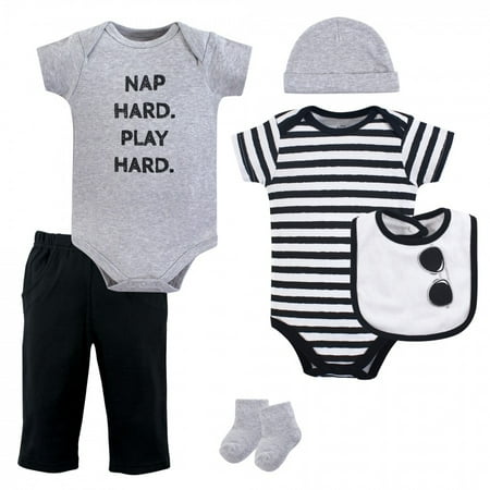 

Little Treasure Baby Boy Layette 6-Piece Set Nap Hard 9-12 Months