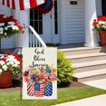 thumbnail image 4 of Welcome Spring Summer Hydrangea Garden Flag 12 x 18 Inch Double Sided, Burlap Floral Flower Welcome Yard Outdoor Flag, 4 of 6