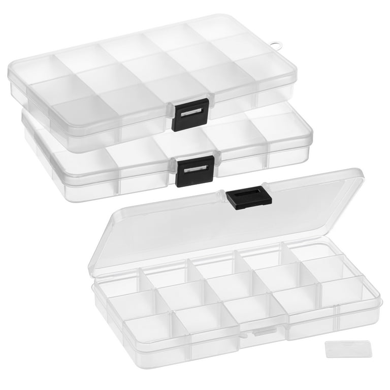 Clear 14-Compartment Flip Top Bead Organizer by Bead Landing™ 