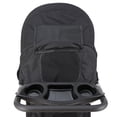 thumbnail image 3 of SuperDeal Folding Pet Stroller for Small Dog Cat, 4 Wheels Breathable Pet Carrier W/Cup Holder & Basket, Black, 3 of 12