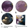 thumbnail image 3 of Designart "Purple And Blue Realities On Canvas IV" Abstract Painting Wall Art Print, 3 of 5
