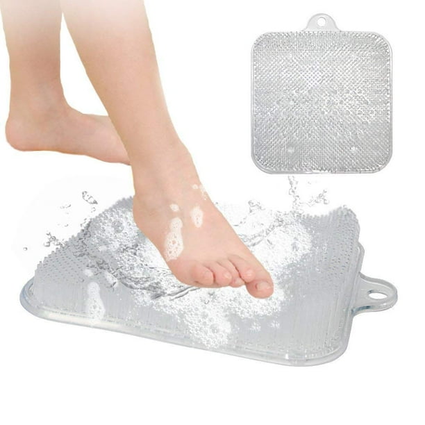 PVC Bath Foot Scrubber,Foot Scrubber Bath Mat for Shower with NonSlip