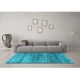 thumbnail image 3 of Ahgly Company Indoor Rectangle Persian Light Blue Traditional Area Rugs, 4' x 6', 3 of 4