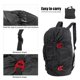 thumbnail image 5 of Kit De Cuerda De Escalada En Roca Correa De Hombro Plegable Para Acampar Al Aire Libre Senderismo (Negro) Yuarrent OD004033-00, 5 of 7