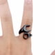 thumbnail image 4 of Anillo Punk Simple Zulema 316L Acero inoxidable Biker Negro EE. UU. 9, 4 of 8
