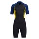 thumbnail image 3 of WILLBEST Traje de Neopreno Fino de 1,5 Mm para Hombre, Manga Corta, Estampado, para Esnórquel, Natación, Surf, Verano, Nailon, Parte Superior, Térmico, Neopreno, Pantalones Cortos, Traje de Buceo Azul, 3 of 4