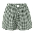 thumbnail image 5 of Favoffer Kids Short (2-10 Years) Spring/Summer Girls' Casual Plaid Stripe Button Down Shorts Sleep Pants Sports Shorts, 5 of 5