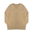 thumbnail image 1 of Suéter tipo jersey de cuello en V de punto para estudiantes, estilo universitario, para hombres y mujeres, JK, 1 of 6