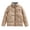 Khaki, variant on Fayshow0 Easy Care Zip Up Jackets for Women No Hood Women Fashionable Stand Up Collar Single Breasted Thickened Cotton Jacket With Warm And Plush Jacket,Black
