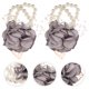 thumbnail image 4 of 2 pulseras de flores con ramilletes de perlas para boda, 4 of 8