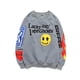 thumbnail image 1 of Graffiti Letter Foam Plus Velvet Kanye Sudaderas Hombres de gran tamaño Fleece Stranger Things Sudadera con capucha Unisex Pullover Hoody Tan Jianjun unisex, 1 of 2