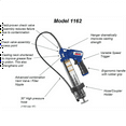 thumbnail image 2 of Lincoln 1162 Pneumatic Grease Gun with 30" High-pressure Hose and Coupler, 2 of 11