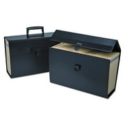Portafile Expanding Organizer, 19 Pockets, Black, Letter/Legal Size