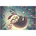thumbnail image 7 of 6pcs Christams Sloth with Santa Hat Placemat - 12x18in - Washable Heat Crease Resistant Printed Place Mat for Kitchen Dinner Table, 7 of 7