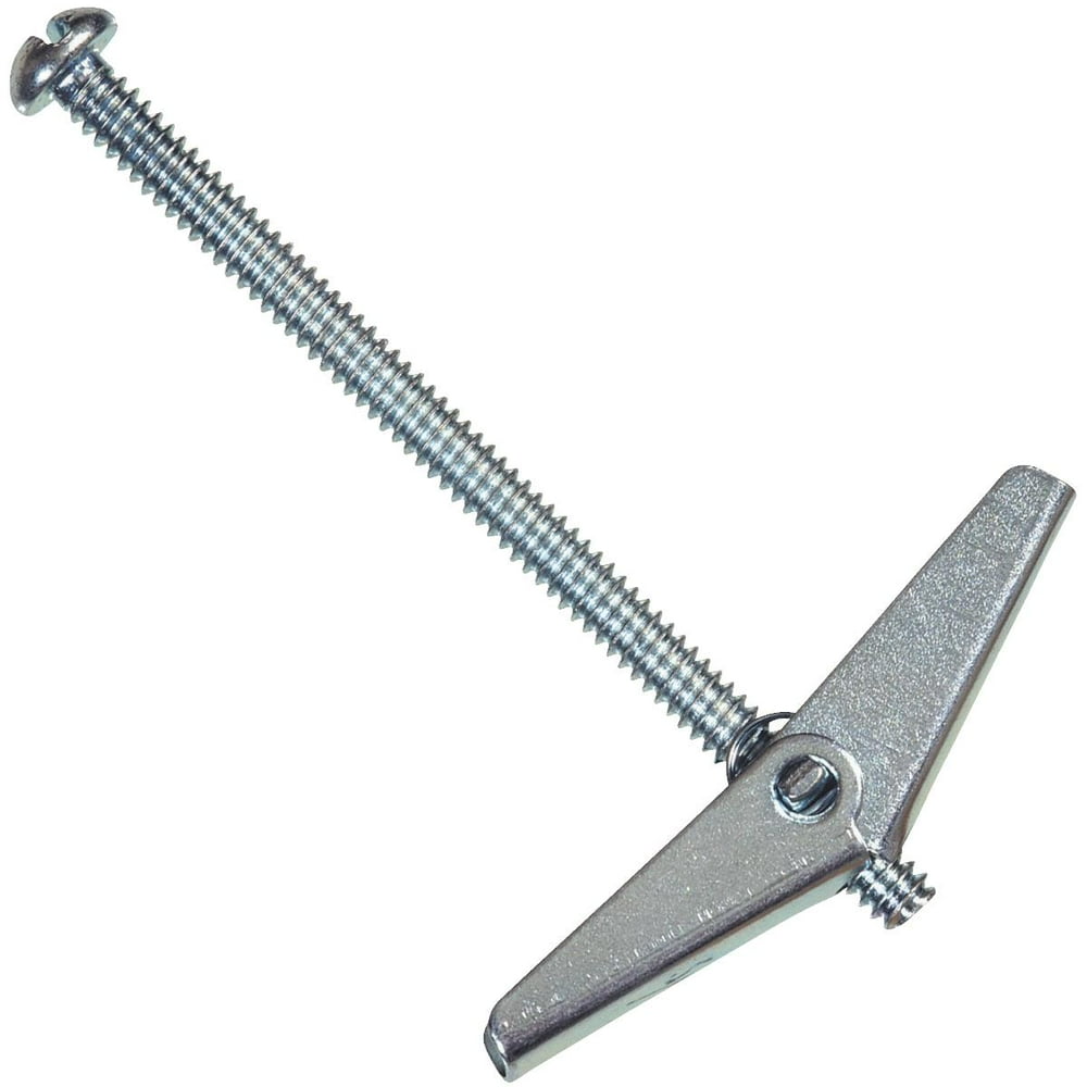 Hillman 1/4 In. Round Head 3 In. L Toggle Bolt Hollow Wall Anchor (6 Ct