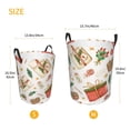 thumbnail image 5 of XMXT Collapsible Laundry Basket, Watercolor Realistic Gift Polyester Waterproof Laundry Hampers Dirty Clothes Hamper, 62L, 5 of 8