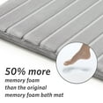thumbnail image 6 of Microdry Modern Memory Foam Bath Mat, 17" x 24", Light Gray, 6 of 9