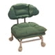 thumbnail image 2 of Clouds Taburete bajo con ruedas para silla, taburete giratorio de 360°, moderno asiento con ruedas, pequeño taburete con ruedas para cambiar zapatos, Verde oscuro, 2 of 8