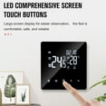 thumbnail image 4 of Heat Thermostat, Accurate Temperature Control Digital Thermostat Programmable LCD Display Low Power Consumption  for Electric Floor Heating Black With WiFi, 4 of 7