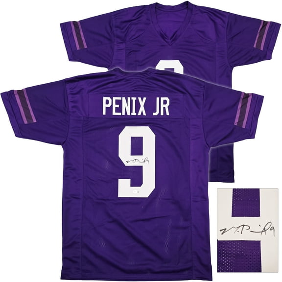 Washington Huskies Michael Penix Jr. Autographed Purple Jersey Beckett BAS Witness 242574